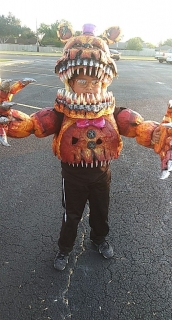 Nightmare Fred Bear from five nights at Freddy