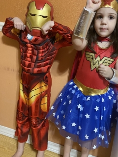 Amen and Ember, Ironman and WonderWomen!